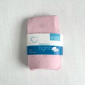 Girls Children’s Place Pink Sparkle Tights 4-5